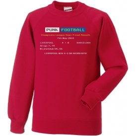 Liverpool 2019 Ceefax (Champions League Semi Final) Kids Sweatshirt