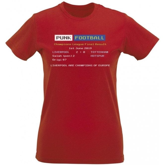 Liverpool 2019 Ceefax Womens Slim Fit T-Shirt