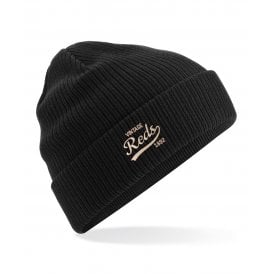 Liverpool Influenced Vintage Logo Embroidered Terrace Organic Cotton Beanie