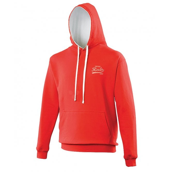Liverpool Influenced Vintage Logo Embroidered Terrace Varsity Hoodie