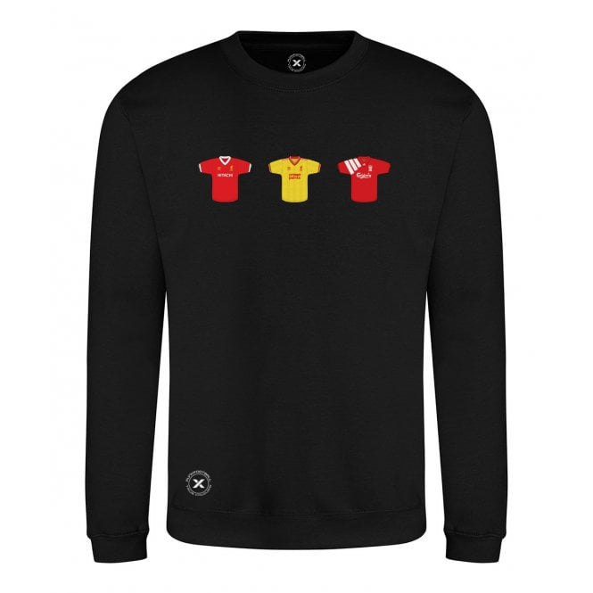 Liverpool Retro Football Kits (True Colours Collab) Organic Sweatshirt