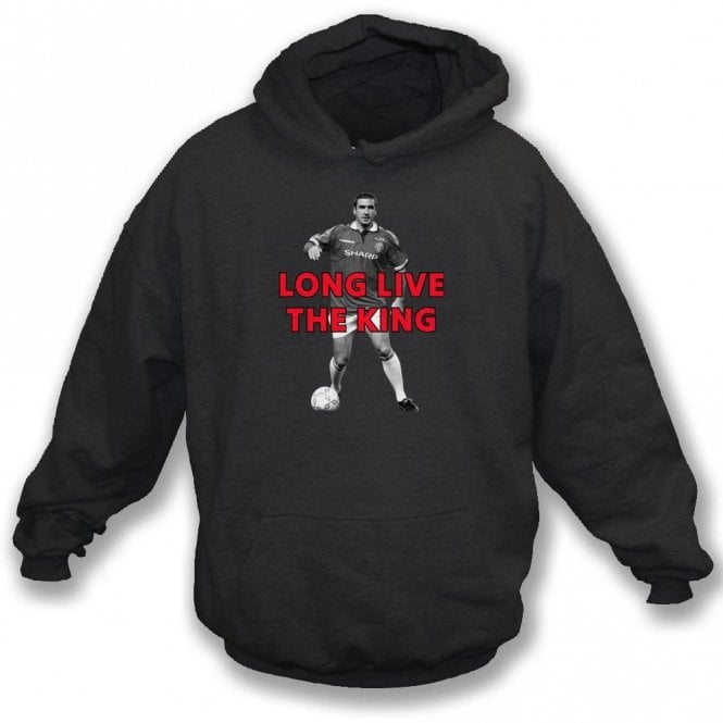 Long Live The King (Eric Cantona - Manchester United Influenced) Organic Hooded Sweatshirt