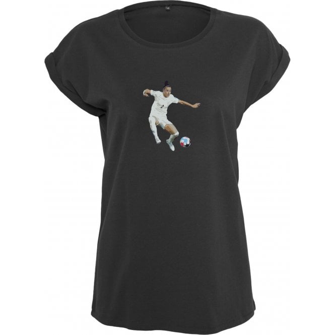 Lucy Bronze (England) Art Print Womens Extended Shoulder T-Shirt