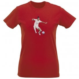 Lucy Bronze (England) Art Print Womens Slim Fit T-Shirt