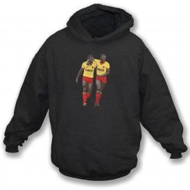 Luther Blissett & John Barnes Art Print (Watford) Kids Hooded Sweatshirt