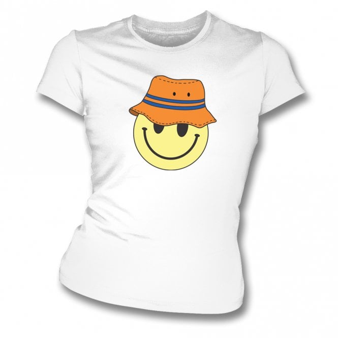 Luton Town Bucket Hat Smiley Womens Slim Fit T-Shirt