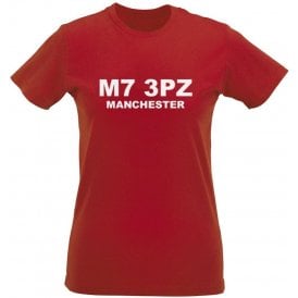 M7 3PZ Manchester Womens Slim Fit T-Shirt (Salford City)