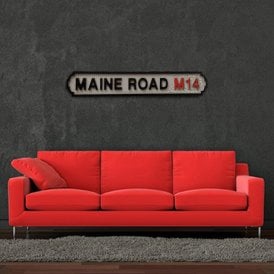 Maine Road M14 Vintage Large Super Sign