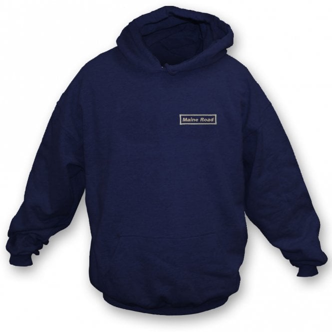 Maine Road (Oasis Influenced) Embroidered Hooded Sweatshirt
