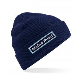 Maine Road (Oasis Influenced) Embroidered Organic Cotton Beanie
