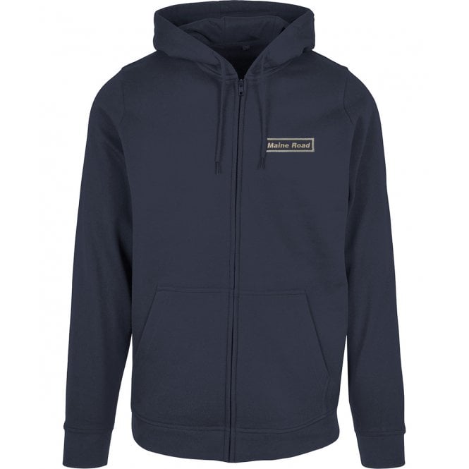 Maine Road (Oasis Influenced) Embroidered Zip Hooded Sweatshirt