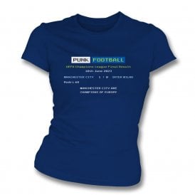 Man City 2023 Ceefax Womens Slim Fit T-Shirt
