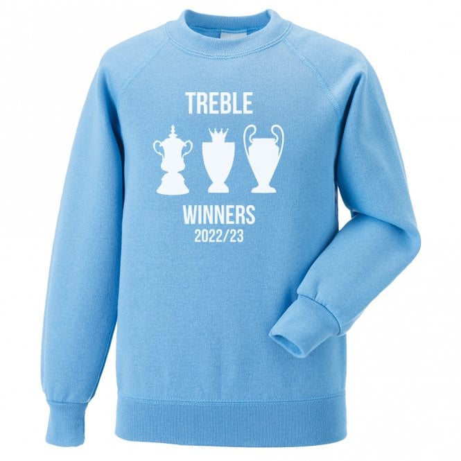 Man City Treble Winners 2022/23 Kids Sweatshirt