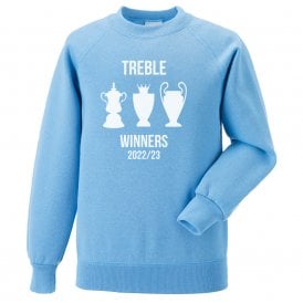 Man City Treble Winners 2022/23 Kids Sweatshirt