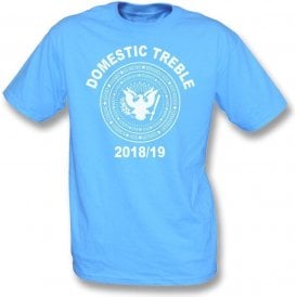 Manchester City Domestic Treble 2018/19 (Ramones Style) T-Shirt
