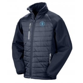 Manchester City Influenced Keep The Faith Embroidered Away Days Padded Softshell Jacket