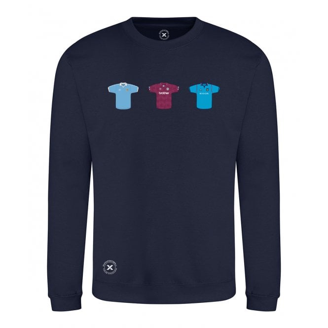 Manchester City Retro Football Kits (True Colours Collab) Organic Sweatshirt
