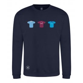 Manchester City Retro Football Kits (True Colours Collab) Organic Sweatshirt