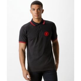 Manchester United Influenced Keep The Faith Embroidered Terrace Polo Shirt