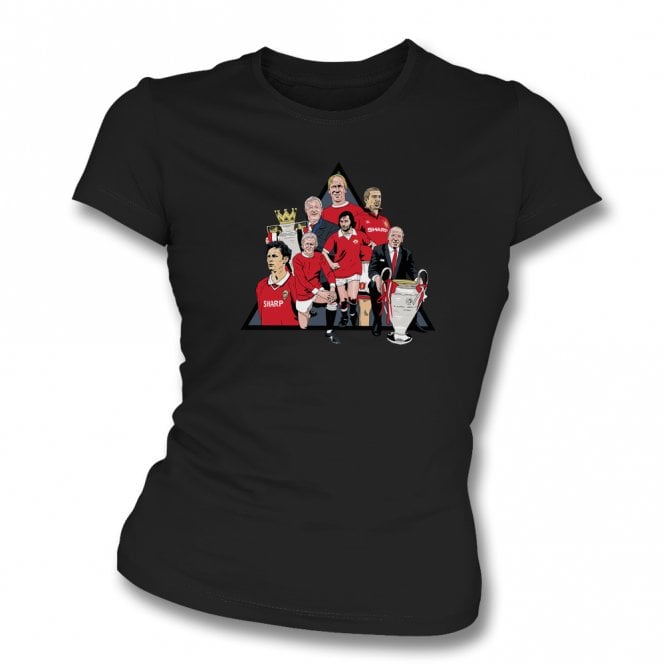 Manchester United Legends Womens Slim Fit T-Shirt