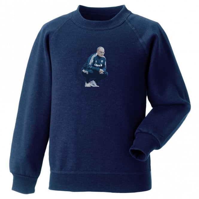 Marcelo Bielsa Art Print (Leeds United) Kids Sweatshirt