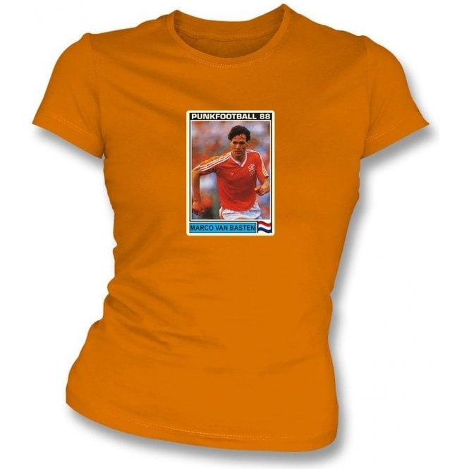 Marco Van Basten 1988 (Holland) Orange Women's Slimfit T-Shirt