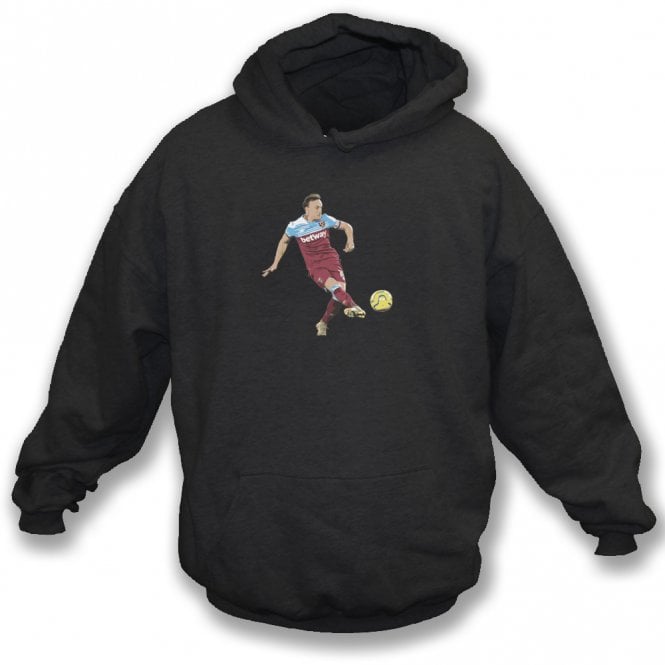 Mark Noble Art Print (West Ham) Kids Hooded Sweatshirt