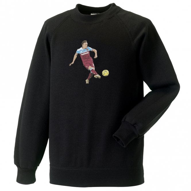 Mark Noble Art Print (West Ham) Kids Sweatshirt
