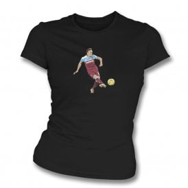 Mark Noble Art Print (West Ham) Womens Slim Fit T-Shirt