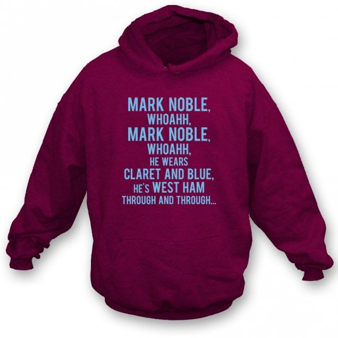 Mark Noble Chant (West Ham) Kids Hooded Sweatshirt