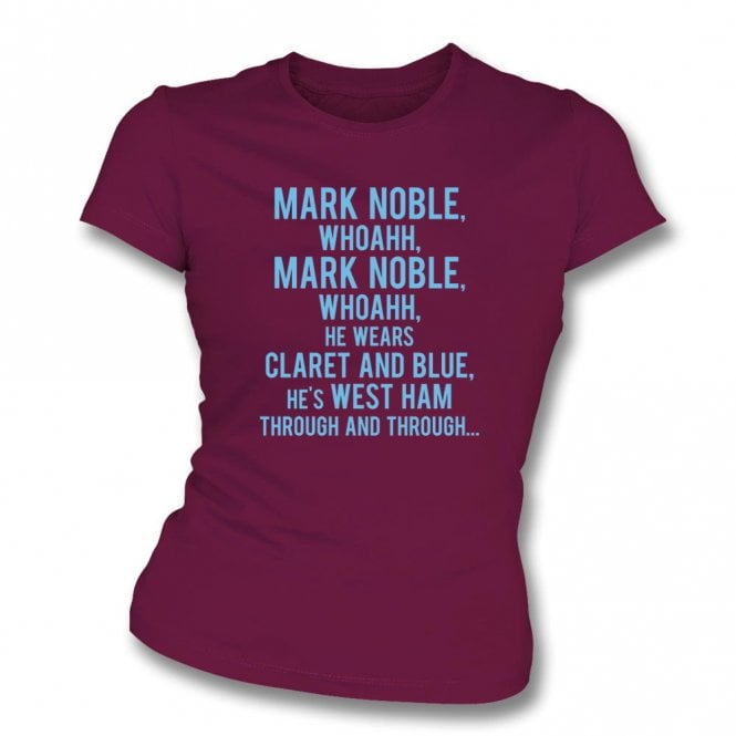 Mark Noble Chant (West Ham) Womens Slim Fit T-Shirt