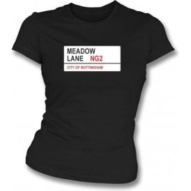Meadow Lane NG2 Women's Slimfit T-Shirt (Notts County)