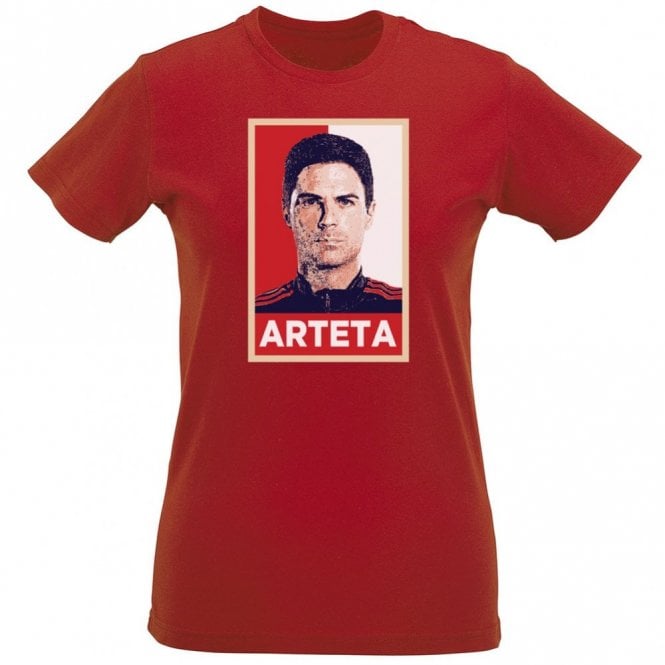 Mikel Arteta - Hope Poster (Arsenal) Organic Womens Slim Fit T-Shirt