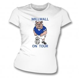 Millwall On Tour Original 80's Design Womens Slim Fit T-Shirt
