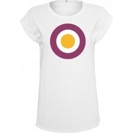 Motherwell Classic Mod Target Womens Extended Shoulder T-Shirt