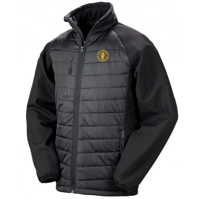 Motherwell Influenced Keep The Faith Embroidered Away Days Padded Softshell Jacket