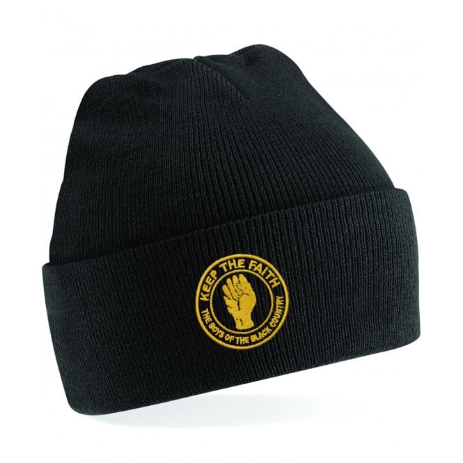 Motherwell Influenced Keep The Faith Logo Embroidered Terrace Kids Beanie