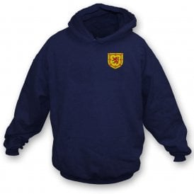 National Scottish Flag Embroidered Left Breast Logo Hooded Sweatshirt