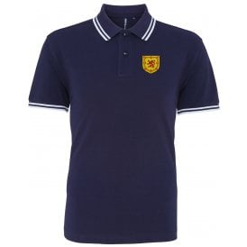 National Scottish Flag Embroidered Left Breast Logo Polo Shirt