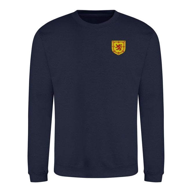 National Scottish Flag Embroidered Left Breast Logo Sweatshirt
