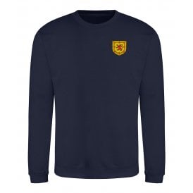 National Scottish Flag Embroidered Left Breast Logo Sweatshirt