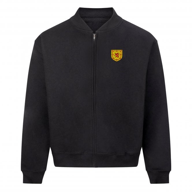 National Scottish Flag Heavyweight Embroidered Bomber Sweatshirt