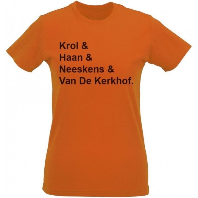 Netherlands World Cup 1978 Womens Slim Fit T-Shirt