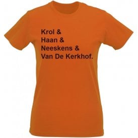 Netherlands World Cup 1978 Womens Slim Fit T-Shirt