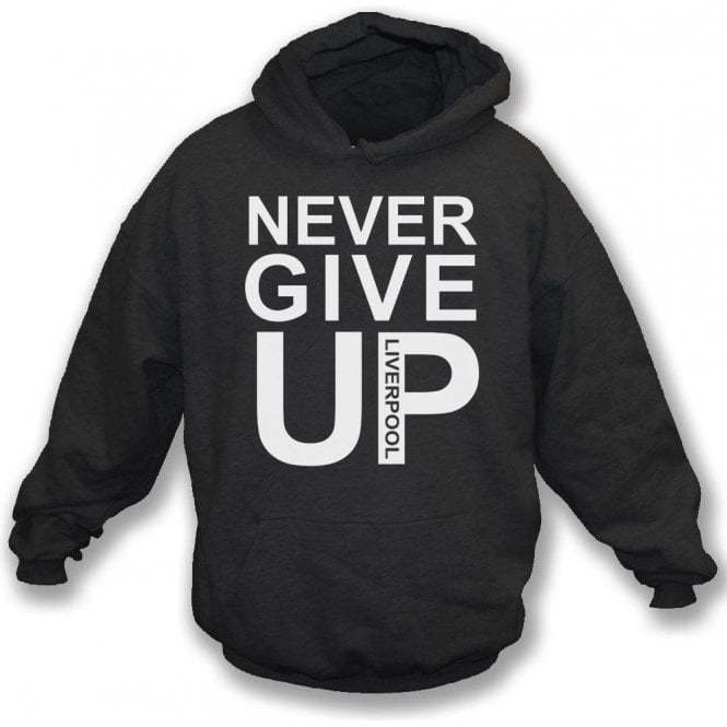 Never Give Up (As Worn By Mo Salah) Kids Hooded Sweatshirt