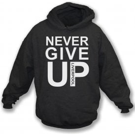Never Give Up (As Worn By Mo Salah) Kids Hooded Sweatshirt