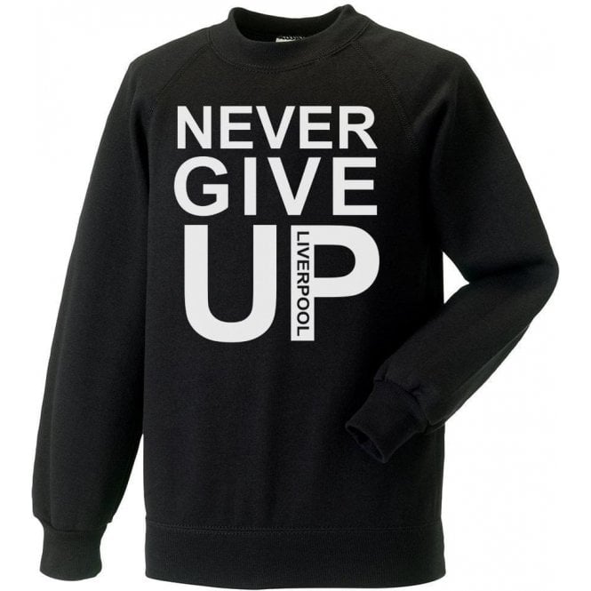 Never Give Up (As Worn By Mo Salah) Kids Sweatshirt