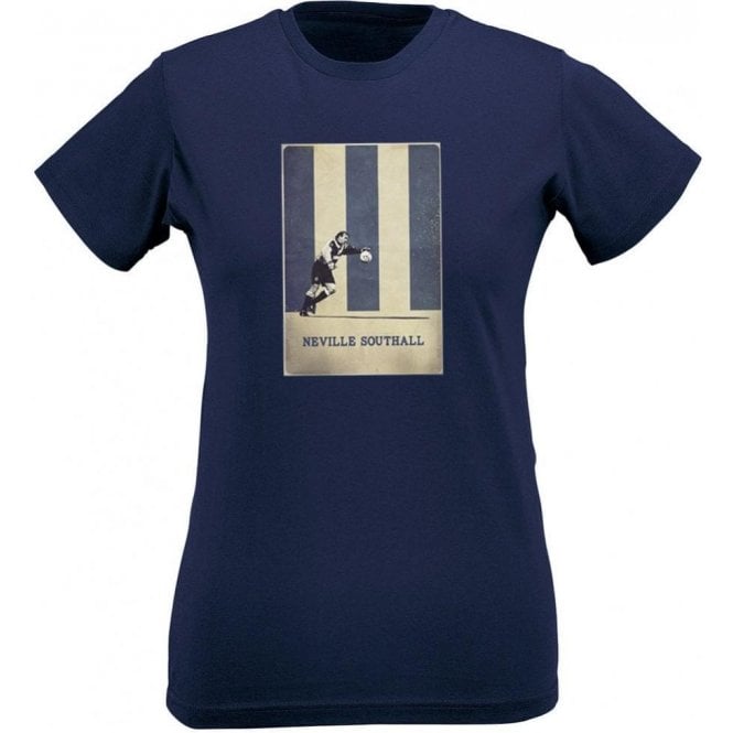 Neville Southall (Everton) Vintage Poster Womens Slim Fit T-Shirt