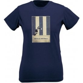 Neville Southall (Everton) Vintage Poster Womens Slim Fit T-Shirt