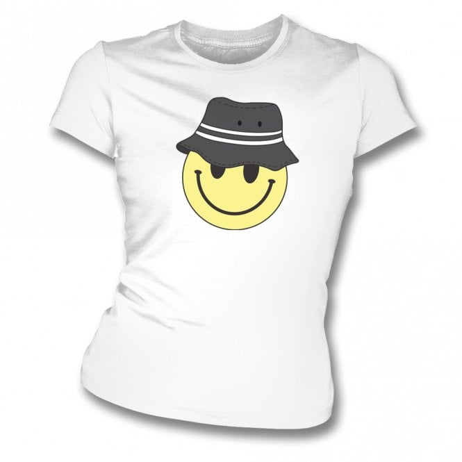 Newcastle United Bucket Hat Smiley Womens Slim Fit T-Shirt